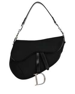 Vintage Saddle Bag, Nylon, Black, RU0021, 2*